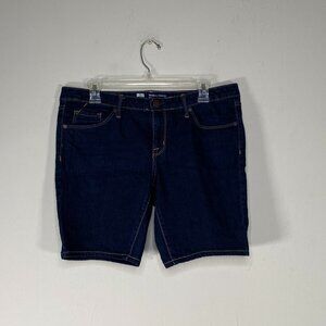 Mossimo Modern Skinny Denim Jean Short Women's 10 Mid Rise Blue Casual